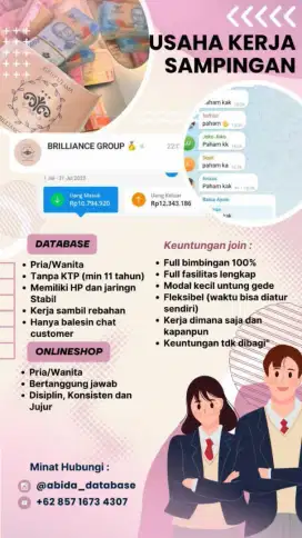Bisnis onlineshop modal Receh!tanpa stok barang!bisa kerja dirumah