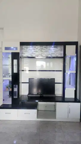 DIJUAL - Wall Unit / Bufet TV Ukuran Besar + BONUS TV SHARP 32