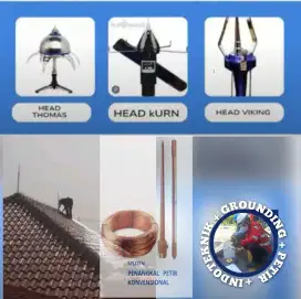 Ahli jasa Pasang Penangkal Petir dan grounding mesin