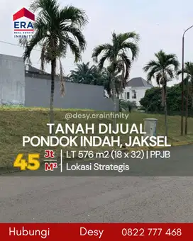 Dijual Tanah di Pondok Indah, Jakarta Selatan