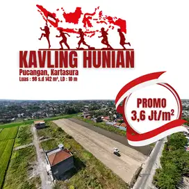 Kavling Hunian Pucangan Kartasura Promo Merdeka