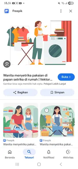 Jasa cuci gosok dan mengasuh anak balita