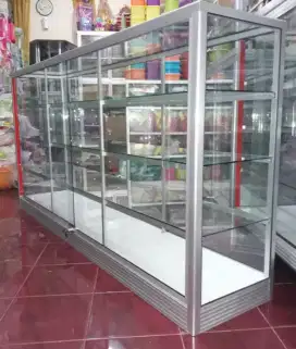 Di Jual Etalase 2M Perlengkapan Usaha || Kaca full 5mm