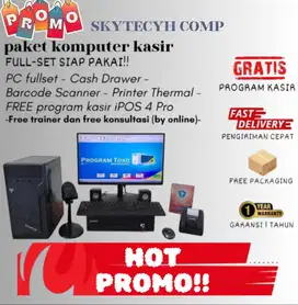 Komputer Kasir fullshet minimarket sembako retail komplit termurah