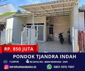 PONDOK TJANDRA BARU Renovasi ‼️Rumah 1 Lantai  Jual Cepat dekat Tol