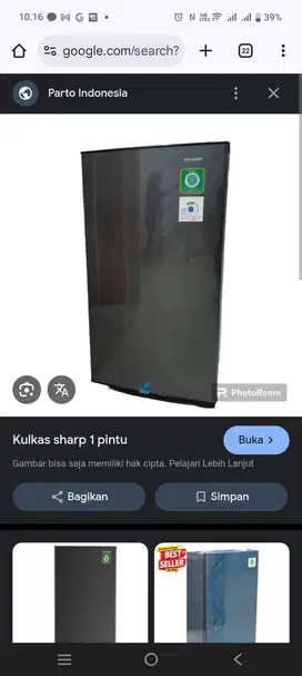 Baru 6 bulan kulkas shrp1 pintu
