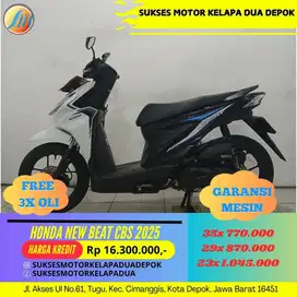 HONDA NEW BEAT CBS 2025 CASH/KREDIT SYARAT MUDAH KTP/KK