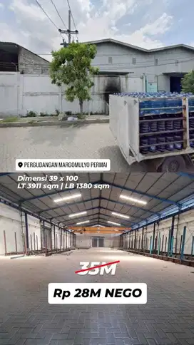 DIJUAL GUDANG MARGOMULYO PERMAI SIAP PAKAI