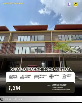 Dijual Rumah Penthouse The Icon Central Batam