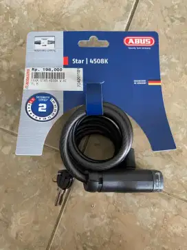 Abus Lock Star 4508K with key kunci pengaman sepeda