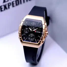 Ready!!Jam Tangan Expedition E 6782 B Wanita Tali Rubber