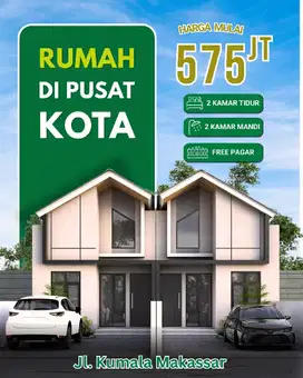 LUAS 5 X 20 RUMAH JLN KUMALA MUH TAHIR DEKAT VETERAN SELATAN