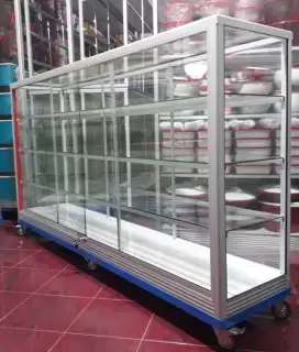 Di Jual Etalase 2M Buat Toko/Warung || Pakai Roda Besar & Siku Besi