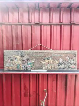 Lukisan Kayu Pewayangan Jawa – Ukiran Tangan Kuno