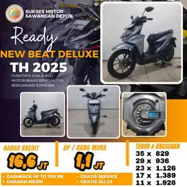 BERGARANSI HONDA NEW BEAT DELUXE TH 2025 UNIT MULUS BISA CASH KREDIT