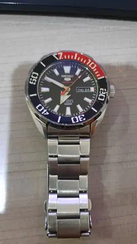 SEIKO 5 SPORTS SRPC57K1 BLACK Dial Stainless Steel Strap