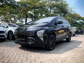 HYUNDAI STARGAZER TREND ESSENTIAL IVT 2024 HITAM KM 16RB TERMURAH !!!!