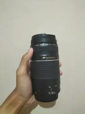 Lensa Tele Canon 75-300mm Ultrasonic Mulus
