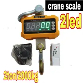 Crane scale 2ton 2000kg 2led timbangan gantung digital