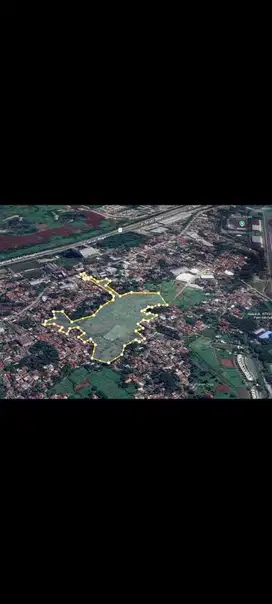 Tanah pinggir jalan area sentul cocok untuk bangun hotel atau gudang