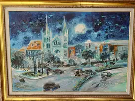 Lukisan Gereja Katholik Kayutangan Tempoe Doeloe karya tahun '97