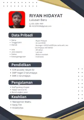 Cari pekerjaan apa saja yg halal