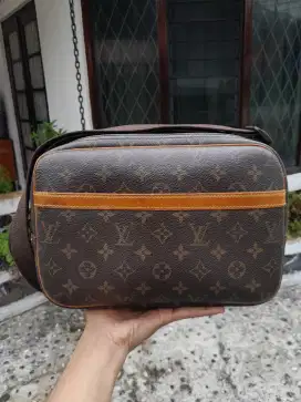 SlingBag Louis Vuitton Reporter Starp Canvas Tebal Original