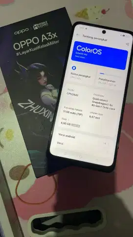 Oppo A3x purple pink