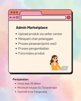 Admin Marketplace Produk Fashion Wanita
