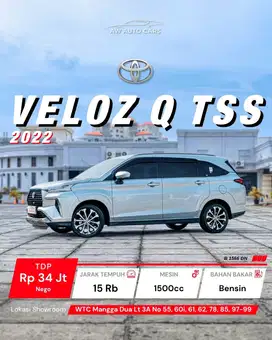 [KM 15 RB] Veloz Q TSS NIK 2022 very low KM Avanza G 2023