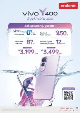 Vivo y400 terbaru bisa cicilan ataupun tukar tambah