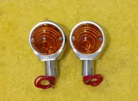 Lampu Sein Sen Stang Jalu Bar End Motor Tua Jadul Model BMW R25