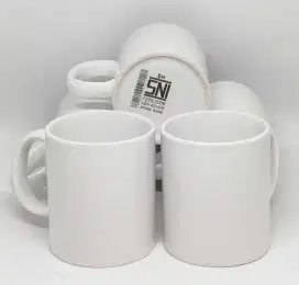 Mug Putih Polos Import DNAN (Coating)