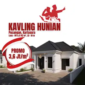 Promo Merdeka Kavling Pucangan Kartasura Harga Rp. 3Jtan/m2