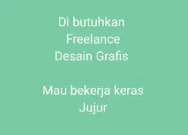 Di butuhkan freelance Desain Grafis