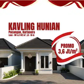 Kavling Hunian Siap Bangun Pucangan Kartasura Promo Merdeka