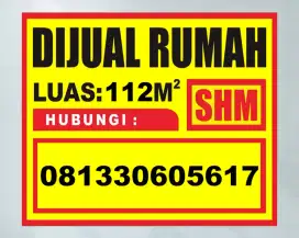 Rumah dijual SHM 112