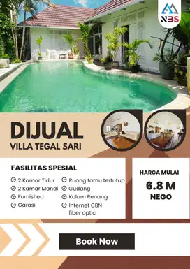 FOR SALE VILL A TEGAL SARI AT CANGGU