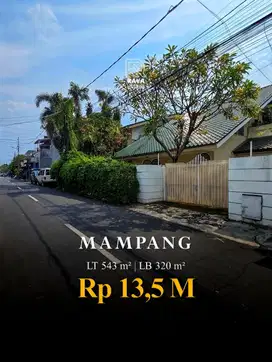 DIJUAL RUMAH 2 LANTAI MAMPANG PRAPATAN LUAS 543m