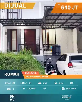 Rumah Minimalis Siap Huni di Bridgetown Tidar Malang