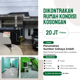 Disewakan rumah pertajun kondisi kosongan