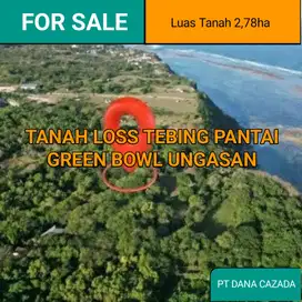 TANAH LOSS TEBING JL PANTAI GREEN BOWL UNGASAN 2,78 HA