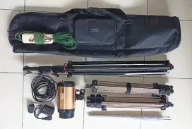 lighting / lampu studio tronic eco satu set komplit