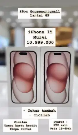 iPhone 15 cicilan 0% tanpa kartu kredit