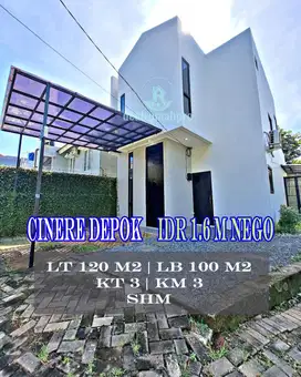 Rumah komplek cinere depok dekat pintu tol Krukut limo