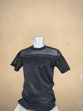 Kaos Wing Di Jaring -Jaring warna hitam