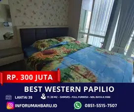 BEST WESTERN PAPILIO Studio ‼️ Apartemen SHMSRS Nol Raya A.Yani
