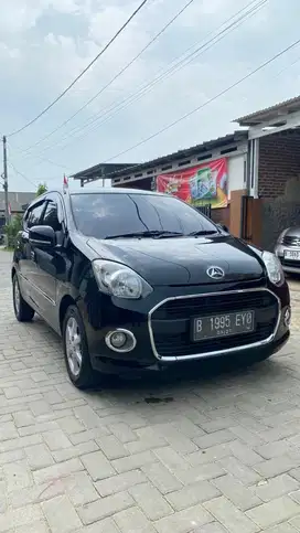 Daihatsu Ayla 1.0 X Matic 2014 Hitam Low Km Pajak Hidup