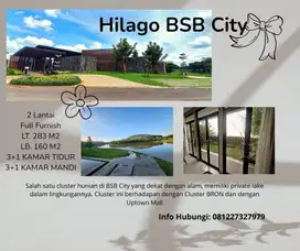 Hunian Full Furnish BSB City Hilago Cluster Dpn BRON Dgn Private Lake
