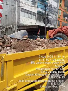 Jasa buang puing dan sampah proyek